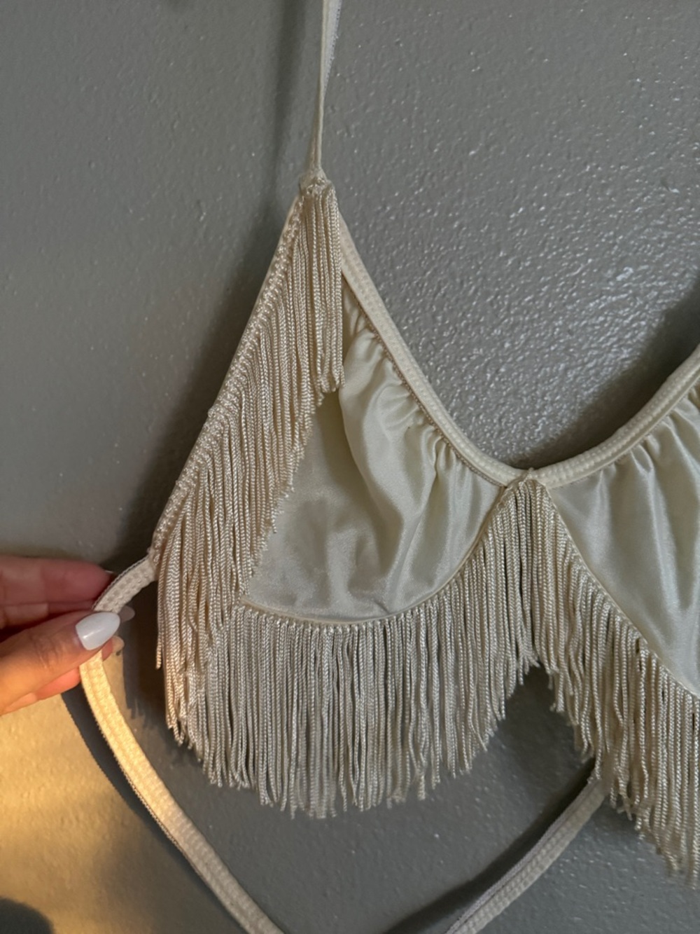 Coachella vibes vintage Fringe Bikini Top